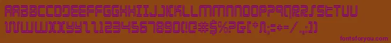 Elecdayc Font – Purple Fonts on Brown Background