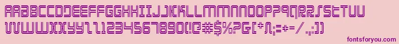 Elecdayc Font – Purple Fonts on Pink Background