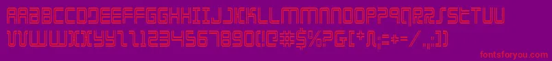フォントElecdayc – 紫の背景に赤い文字