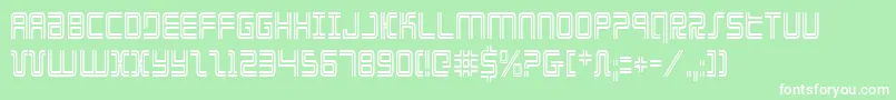 Elecdayc Font – White Fonts on Green Background