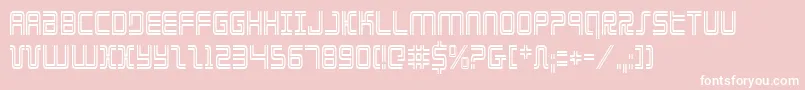 Elecdayc-fontti – valkoiset fontit vaaleanpunaisella taustalla