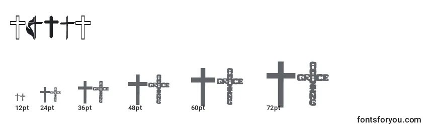 Размеры шрифта CHRIC    (123390)