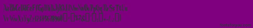 CHRIOC   Font – Black Fonts on Purple Background