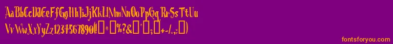 CHRIOC   Font – Orange Fonts on Purple Background