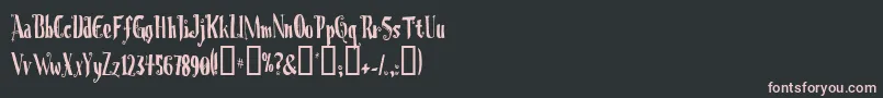 CHRIOC   Font – Pink Fonts on Black Background