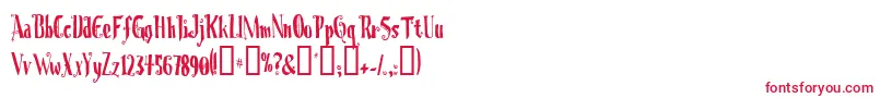 CHRIOC   Font – Red Fonts on White Background