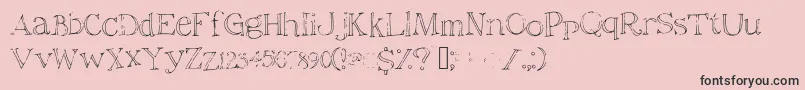 Christiana Font – Black Fonts on Pink Background