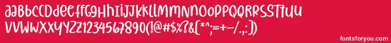 Christiany Font by 7NTypes Font – White Fonts on Red Background