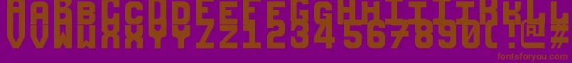 Anandala Font – Brown Fonts on Purple Background
