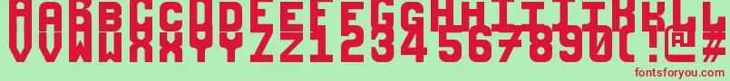 Anandala Font – Red Fonts on Green Background