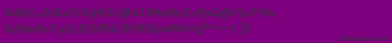 Christmas Sprouts Font – Black Fonts on Purple Background