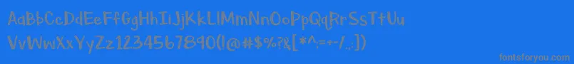 フォントChristmas Sprouts – 青い背景に灰色の文字