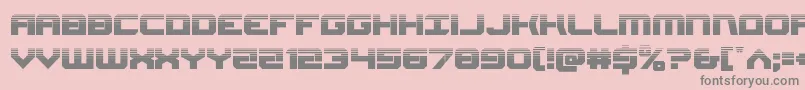 Gearheadhalf-Schriftart – Graue Schriften auf rosa Hintergrund