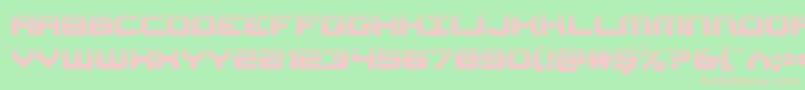 Police Gearheadhalf – polices roses sur fond vert