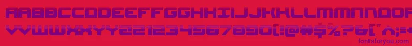 Gearheadhalf Font – Purple Fonts on Red Background