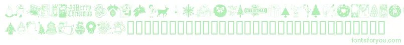 ChristmasTime Font – Green Fonts on White Background