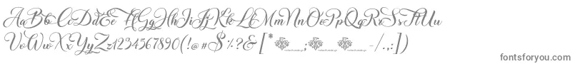 fuente ChristmasWish Calligraphy – Fuentes Grises Sobre Fondo Blanco