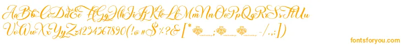 Police ChristmasWish Calligraphy – polices orange