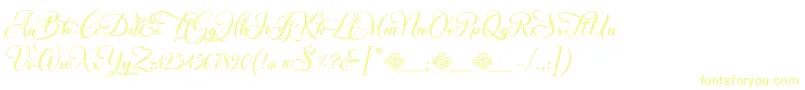 ChristmasWish Calligraphy Font – Yellow Fonts