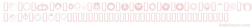 ChristmasWreath Font – Pink Fonts