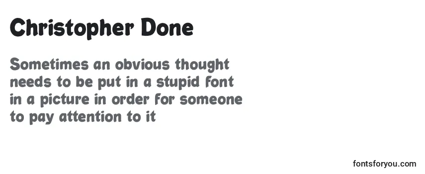 Review of the Christopher Done Font