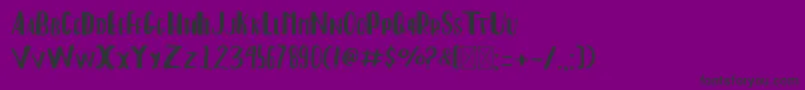 ChristTypeSans Font – Black Fonts on Purple Background