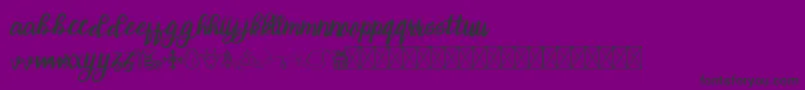 Шрифт ChristTypeScript – чёрные шрифты на фиолетовом фоне