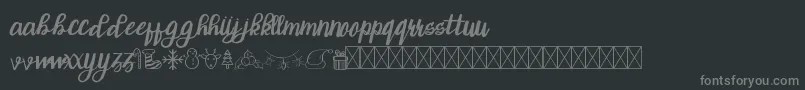 ChristTypeScript Font – Gray Fonts on Black Background