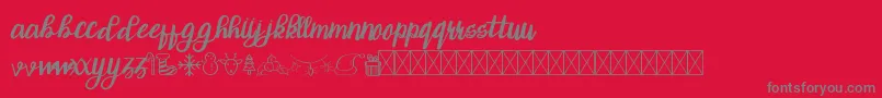 ChristTypeScript Font – Gray Fonts on Red Background