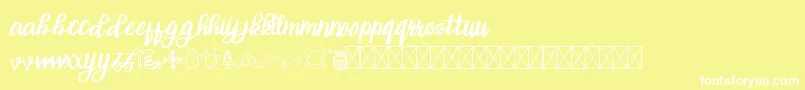 ChristTypeScript Font – White Fonts on Yellow Background