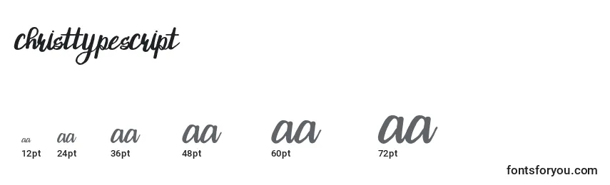 ChristTypeScript Font Sizes
