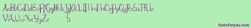 More about Chrisyard Font Chrisyard Font – Purple Fonts on Green Background