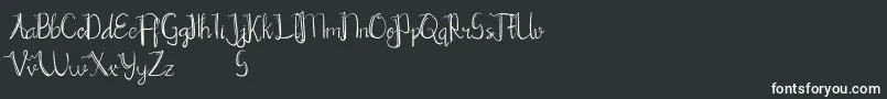 Chrisyard Font – White Fonts on Black Background