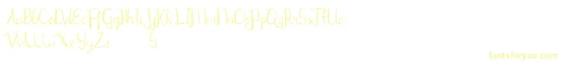 Chrisyard-Schriftart – Gelbe Schriften