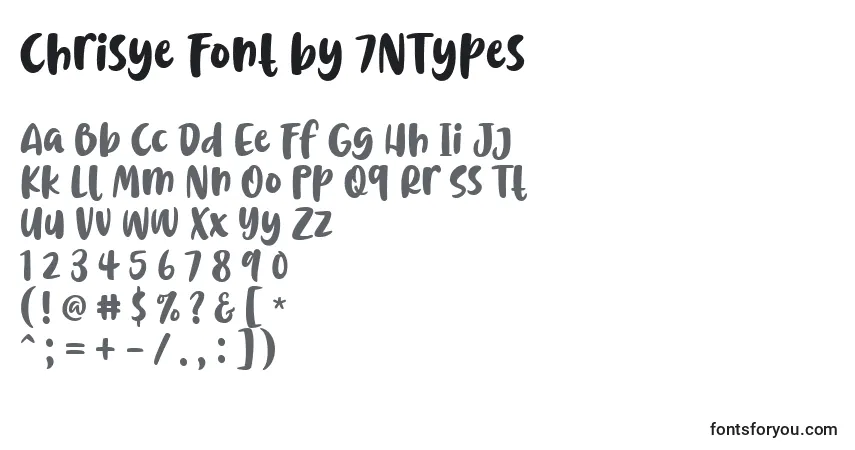 Chrisye Font by 7NTypesフォント–アルファベット、数字、特殊文字