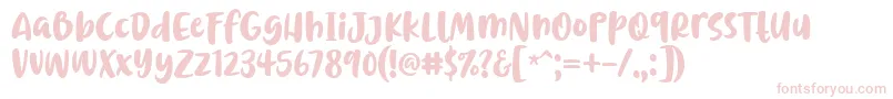 Chrisye Font by 7NTypes-Schriftart – Rosa Schriften auf weißem Hintergrund