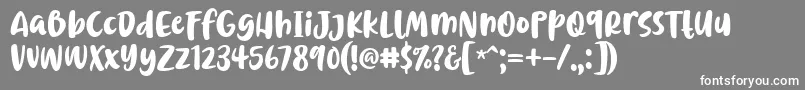 Chrisye Font by 7NTypes Font – White Fonts on Gray Background