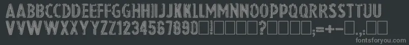 Шрифт Chrom – серые шрифты на чёрном фоне