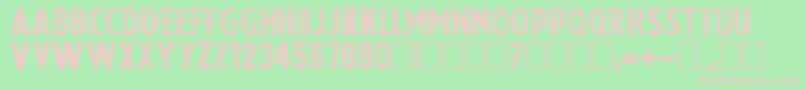 Chrom Font – Pink Fonts on Green Background