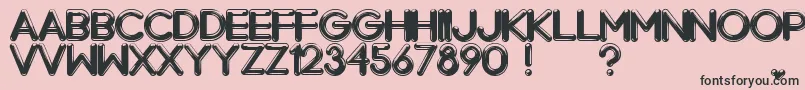 Chrome Normal Font – Black Fonts on Pink Background