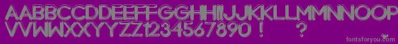 Chrome Normal Font – Gray Fonts on Purple Background