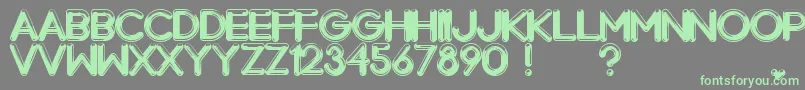Chrome Normal Font – Green Fonts on Gray Background