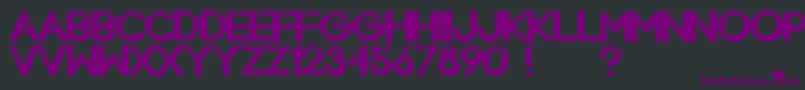 Chrome Normal Font – Purple Fonts on Black Background