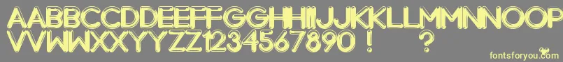 Chrome Normal Font – Yellow Fonts on Gray Background