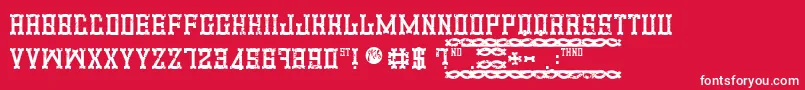 フォントPromotion – 赤い背景に白い文字