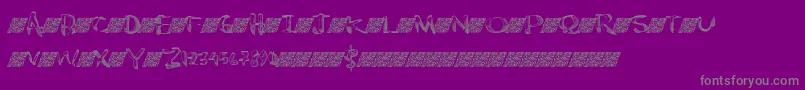 Police Chromest – polices grises sur fond violet