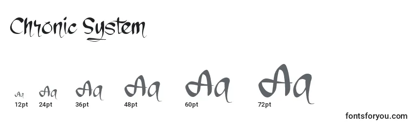 Chronic System Font Sizes