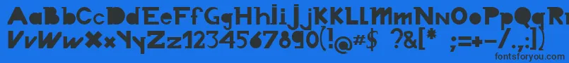 Chronodue-fontti – mustat fontit sinisellä taustalla