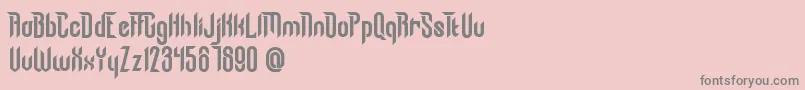 Chronosphere Demo Font – Gray Fonts on Pink Background