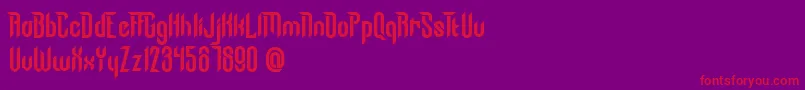 Chronosphere Demo Font – Red Fonts on Purple Background